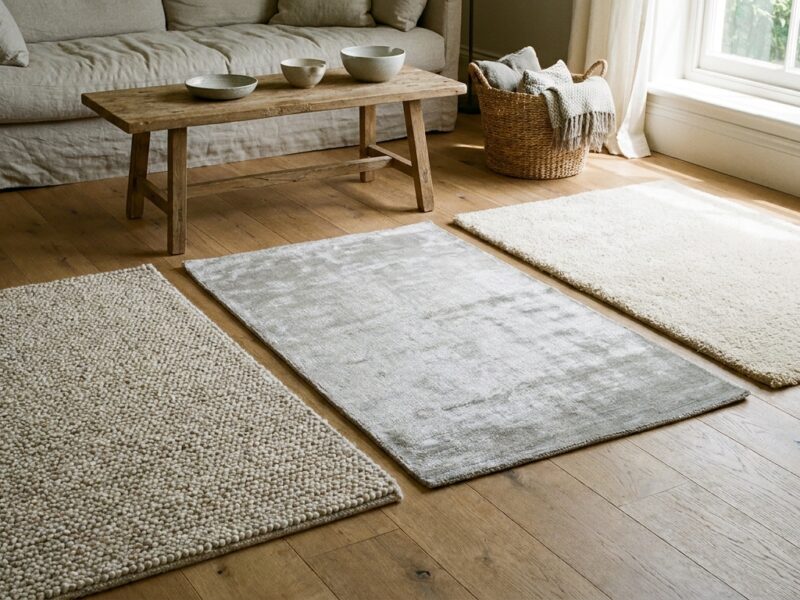 How wool silk and viscose fibers change pile performance in luxury carpets