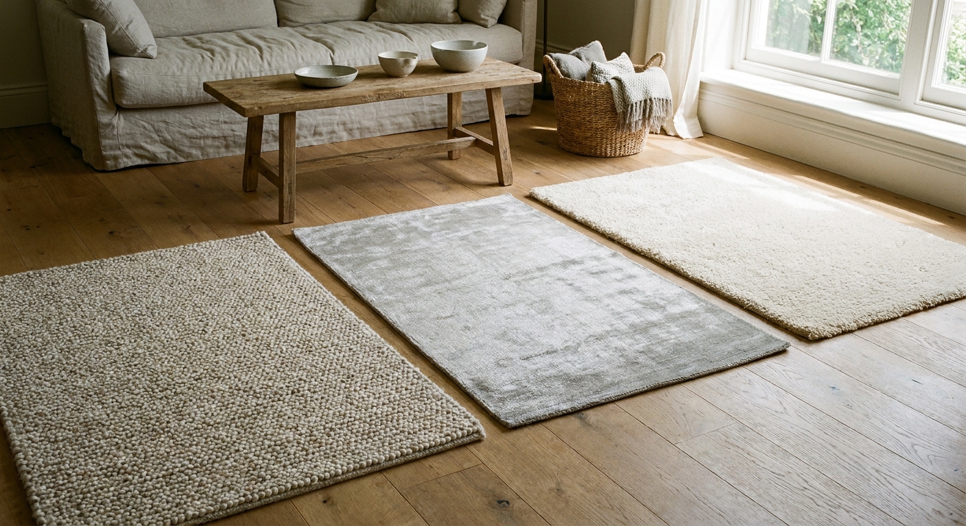 How wool silk and viscose fibers change pile performance in luxury carpets
